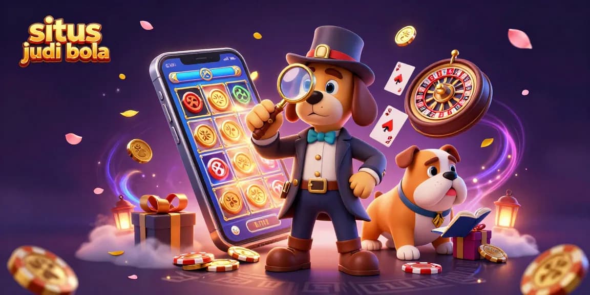 Tampilkan situs judi bola terbaik dengan karakter detektif dan teman bulldog di dunia perjudian.