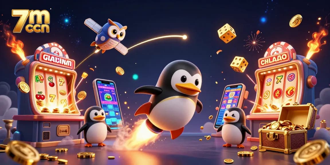 Experience immersive slot action with 7m cnn as a golden penguin soars toward victory!