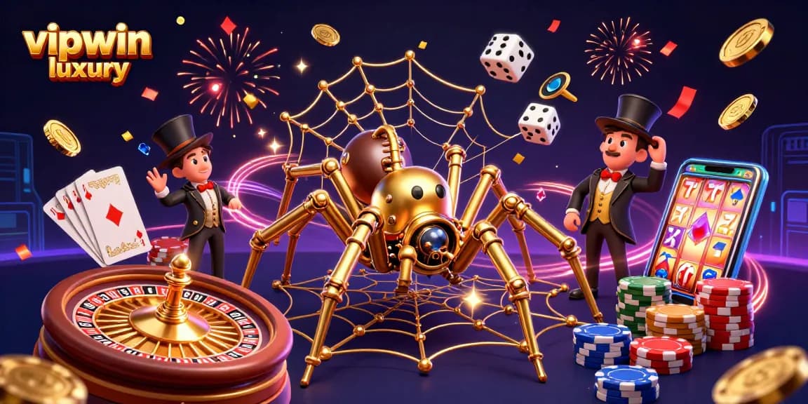 Experience thrilling wins at vipwin luxury with dazzling coins and vibrant casino elements.