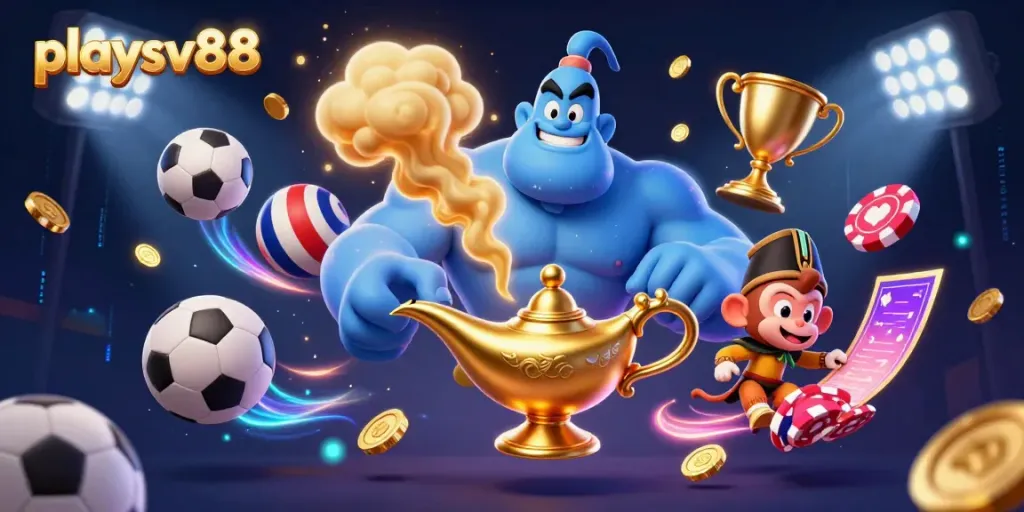 Engage in thrilling gameplay at playsv88 with dynamic sports elements and magical casino characters.