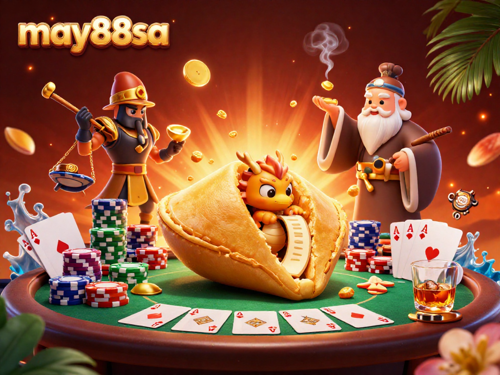 Experience exciting gameplay at may88sa with a lively casino scene featuring dynamic poker elements.