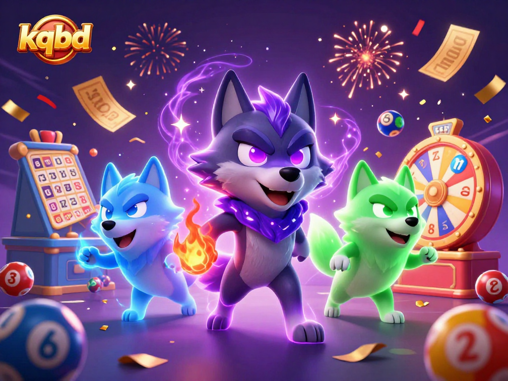 Engage with exciting kqbd sports betting results, featuring vibrant gaming elements and wolf characters.