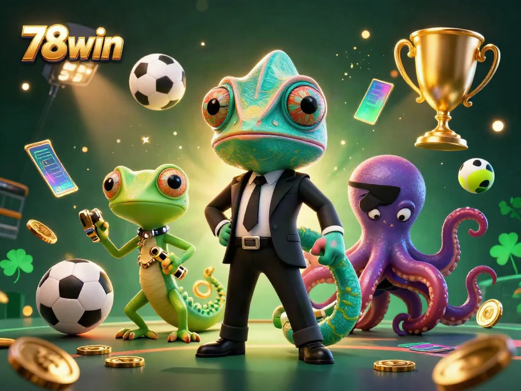 Experience thrilling adventures with 78win through a vibrant casino scene featuring exciting elements.