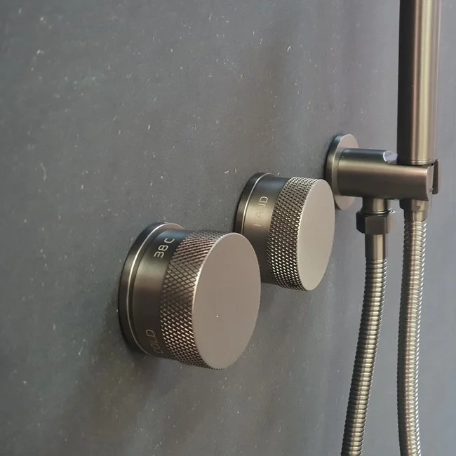 Moderne regendouche gun metal Mood60 kopen bij Sanitear voor industriële stijl