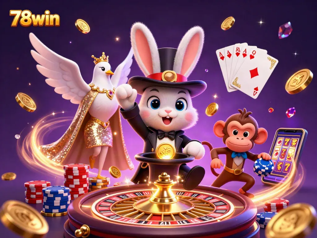 Experience the thrill of betting with 78win in a vibrant, dynamic casino scene.