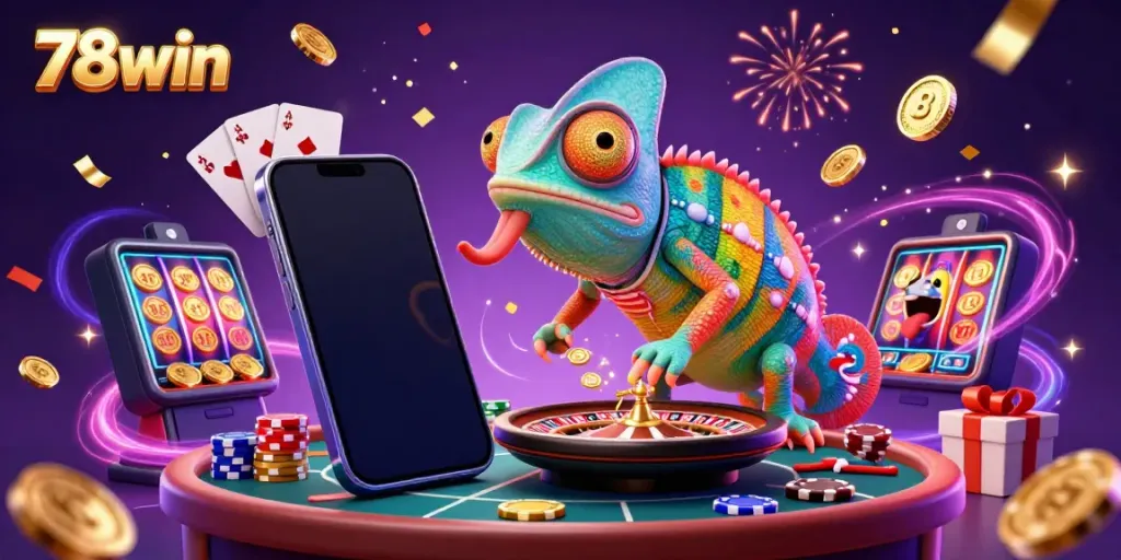 Engage with 78win's exciting casino experience showcasing dynamic games and vibrant interactions.