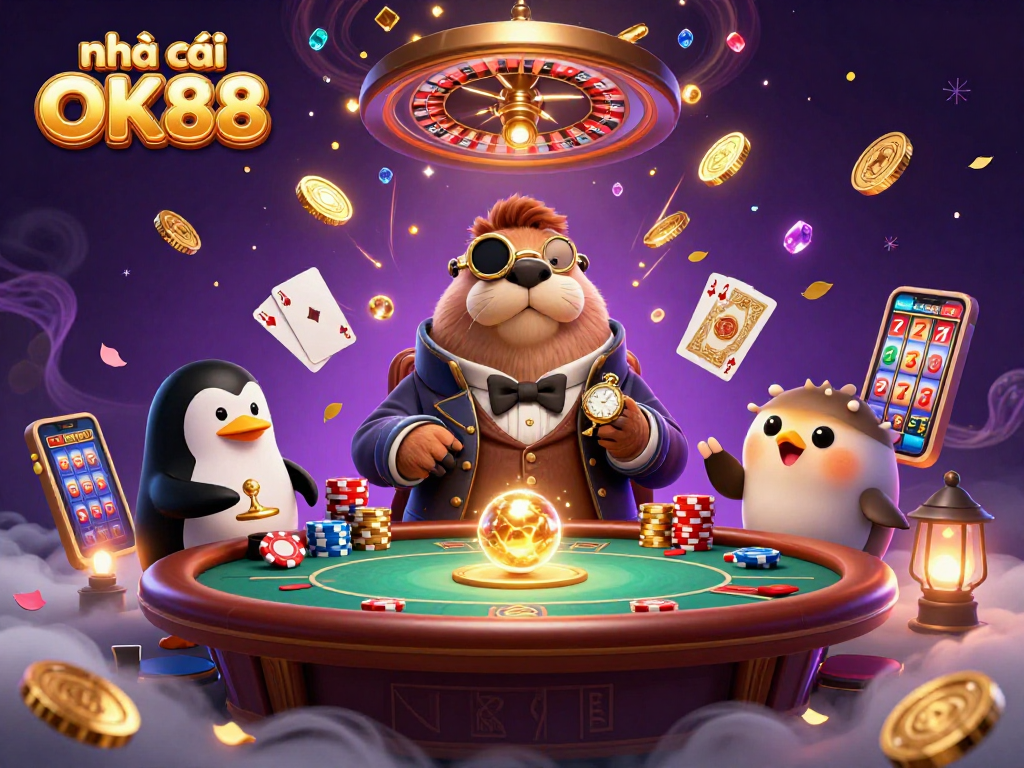 Experience dynamic gameplay at nhà cái OK88 with the jolly walrus, sophisticated dealer, and a bluffed pufferfish.