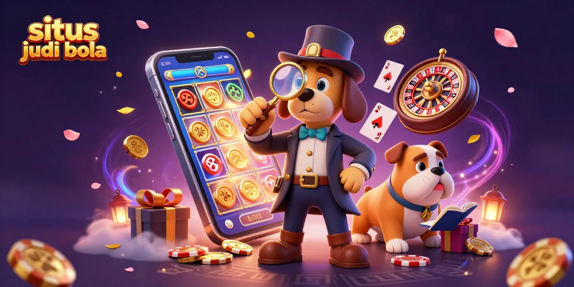 Tampilkan situs judi bola terbaik dengan karakter detektif dan teman bulldog di dunia perjudian.