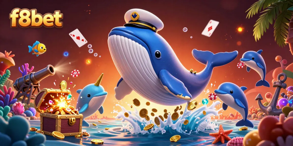 Experience thrilling gameplay at f8bet with dynamic underwater casino adventure illustration.