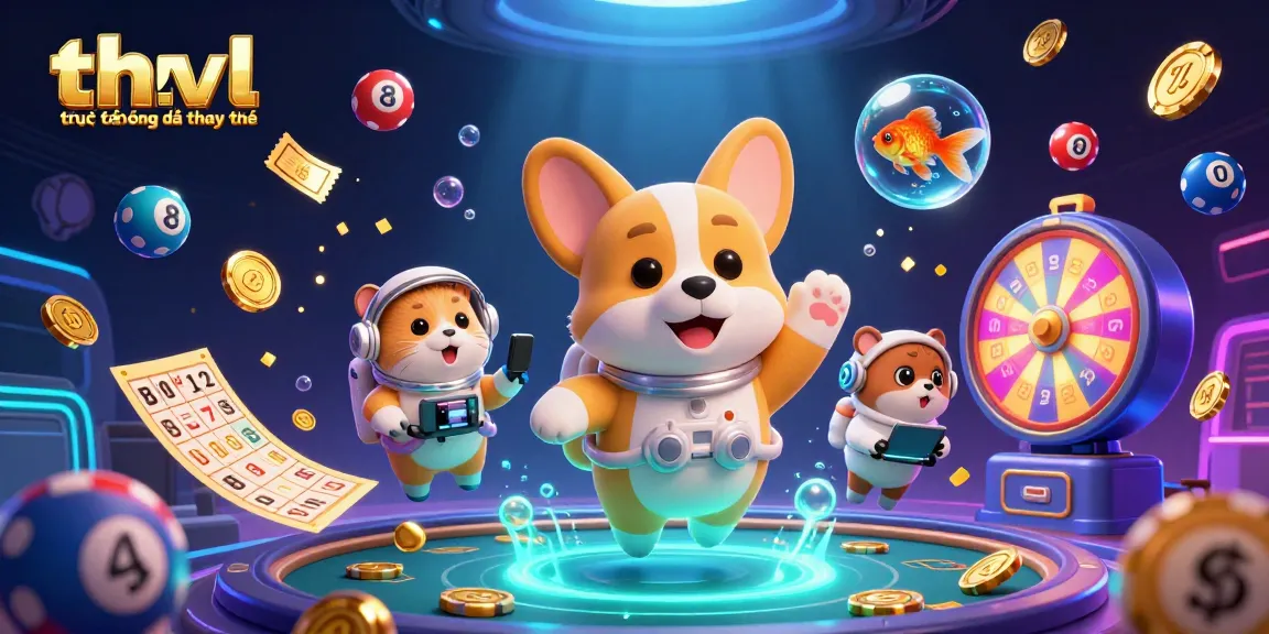 Experience thvl trực tiếp bóng đá thay thế in a dynamic space casino scene filled with gaming elements.