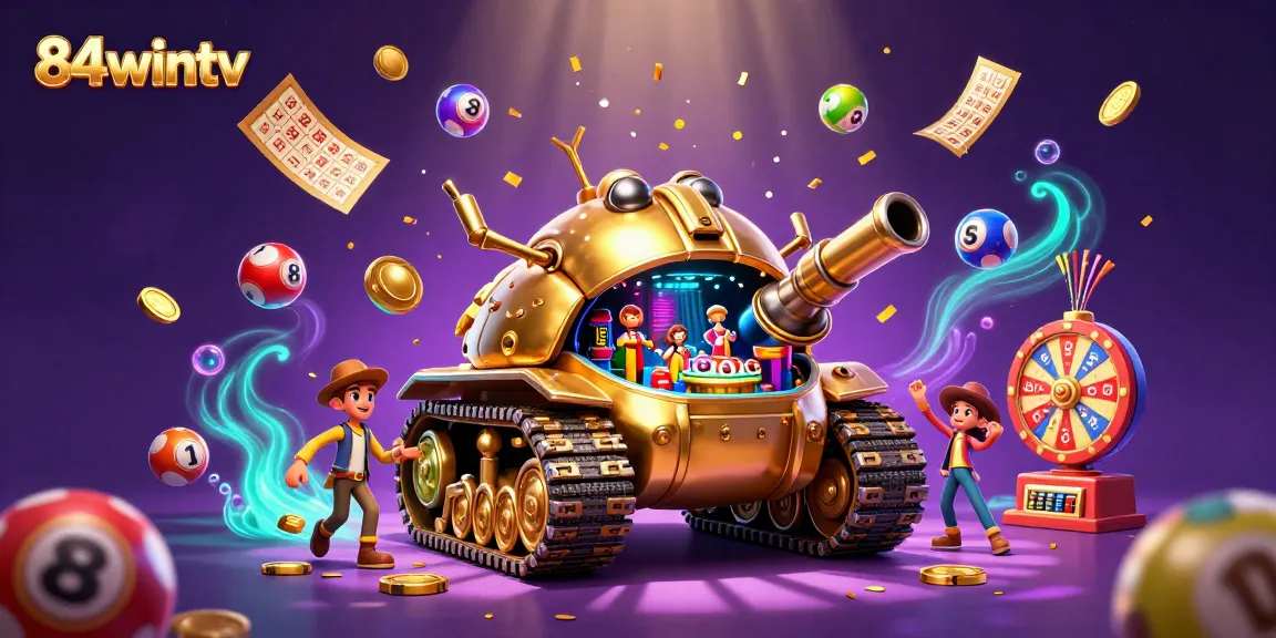 Experience thrilling gameplay with 84wintv in a vibrant casino scene featuring unique gambling elements.