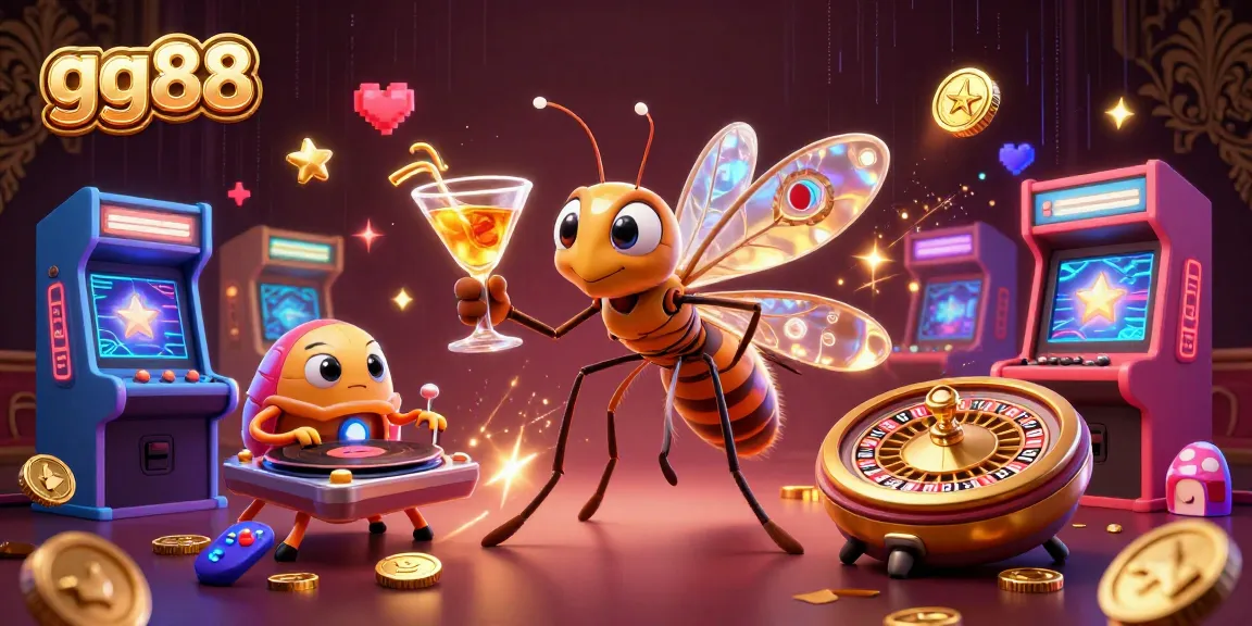Experience the excitement of gg88 with a unique casino scene featuring dynamic characters and gaming elements.
