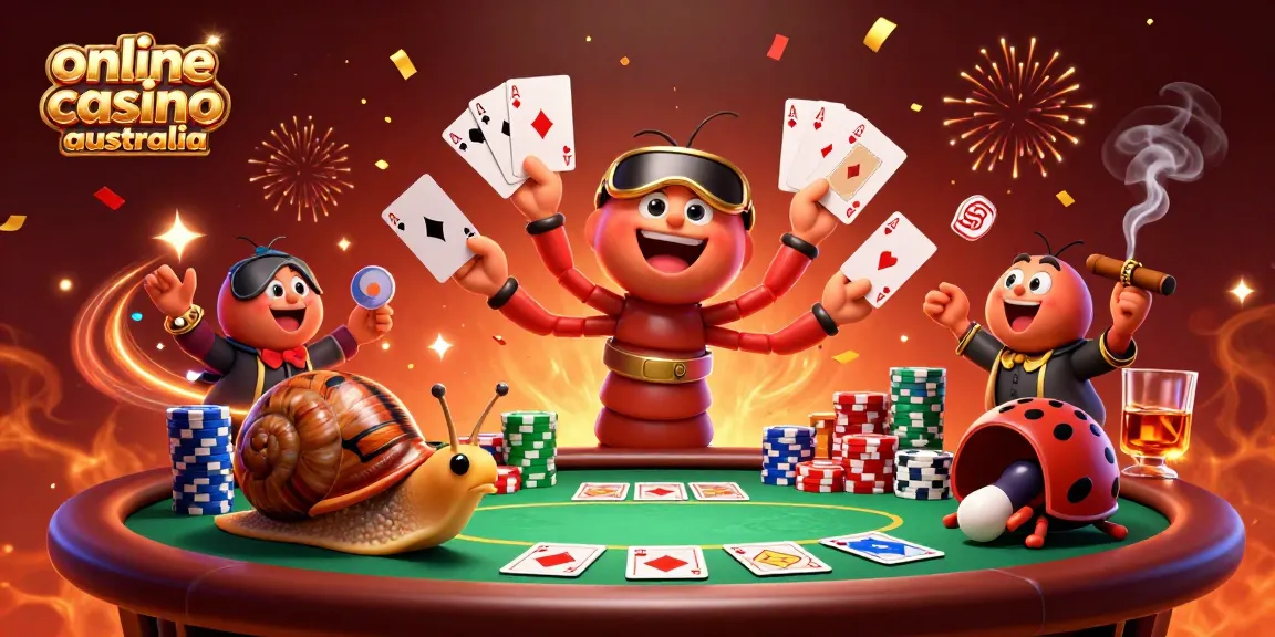 Experience the energy of online casino australia gameplay with unique characters and vibrant elements.