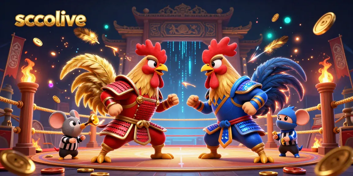 Socolive brings dynamic action with fighting roosters and vibrant casino elements in a thrilling arena.