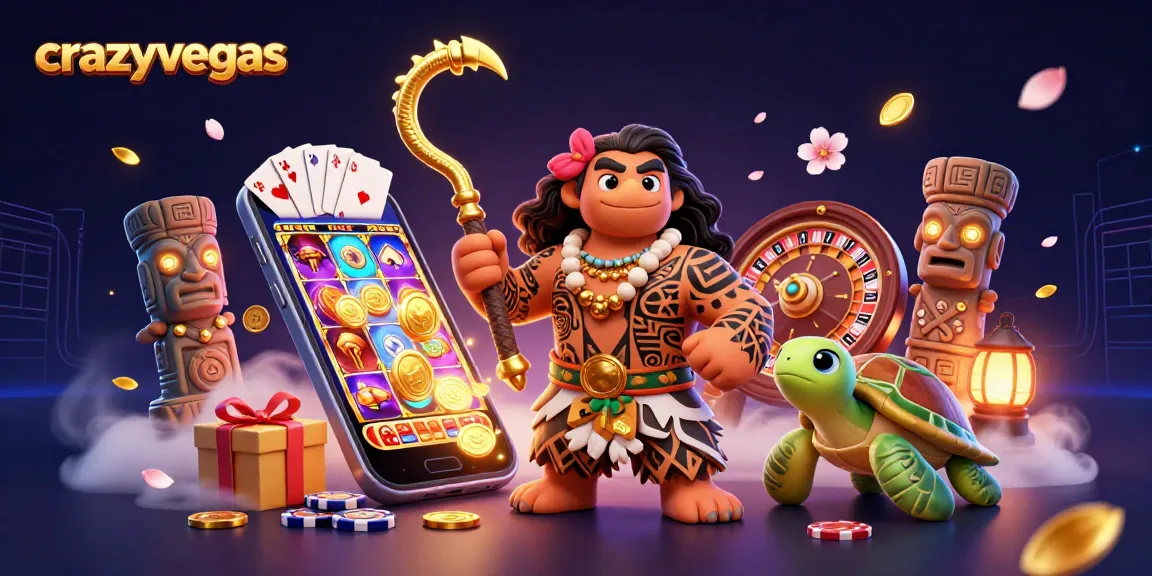 Engage in exciting slots at crazyvegas, featuring vibrant characters and colorful casino elements.