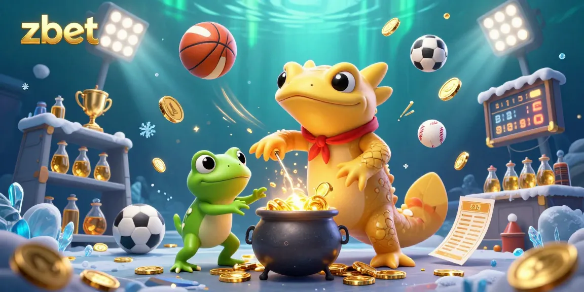 Experience zbet's thrilling atmosphere with a golden salamander alchemist and dynamic sports elements.